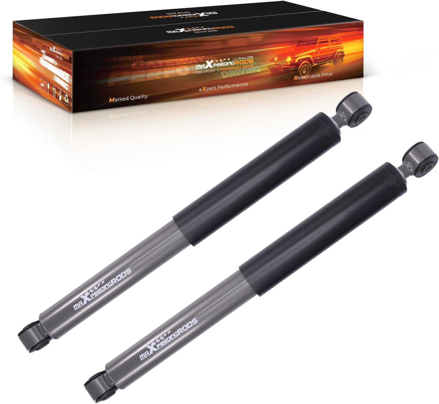 maXpeedingrods 4-5” Rear Drop Shock Absorbers for Ford F150 2004-2014, Nitrogen Charged Lowering G1 Shock