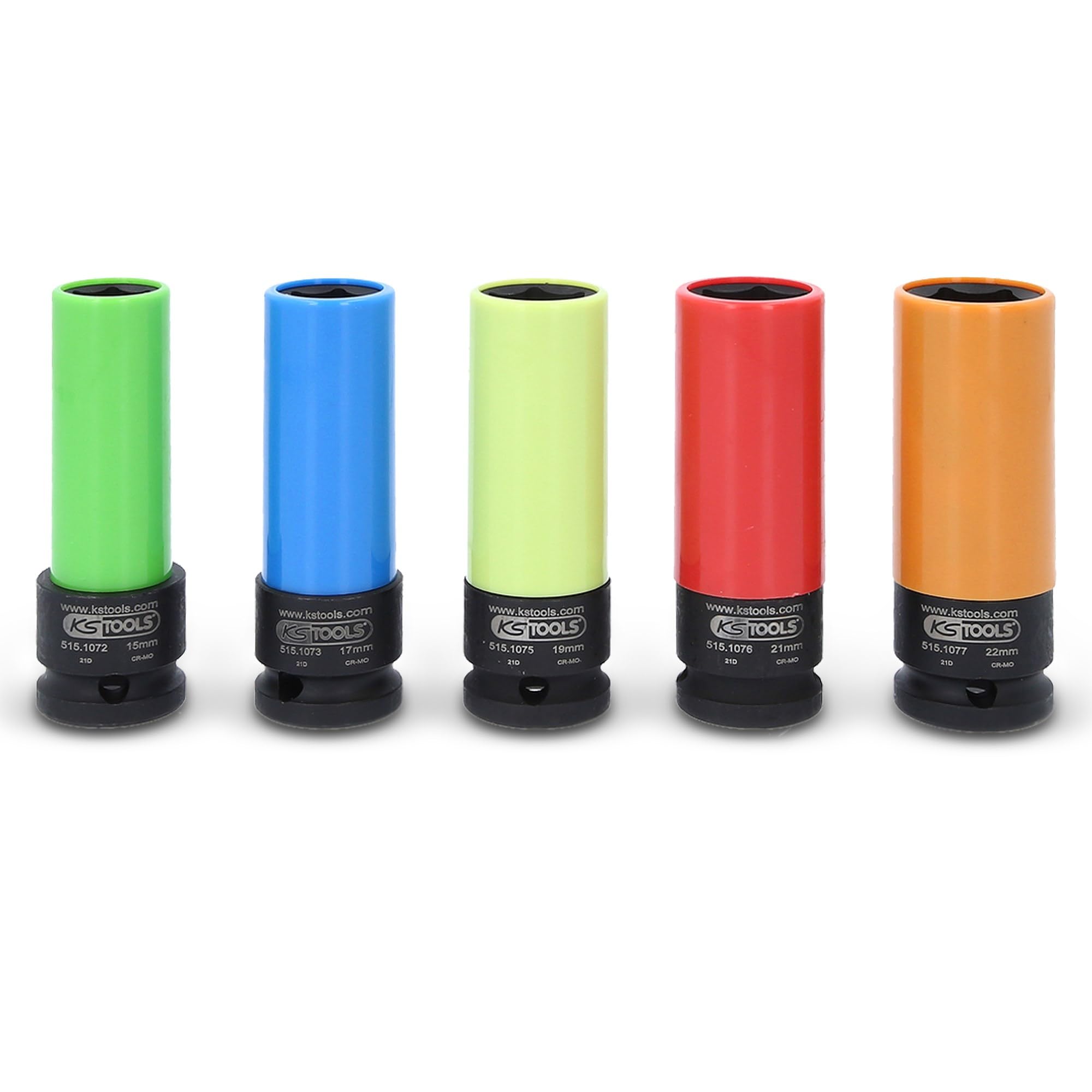 KS Tools 515.0870 1/2"Zestaw gniazd silowych do alu-felg 5-szt, 17-21mm
