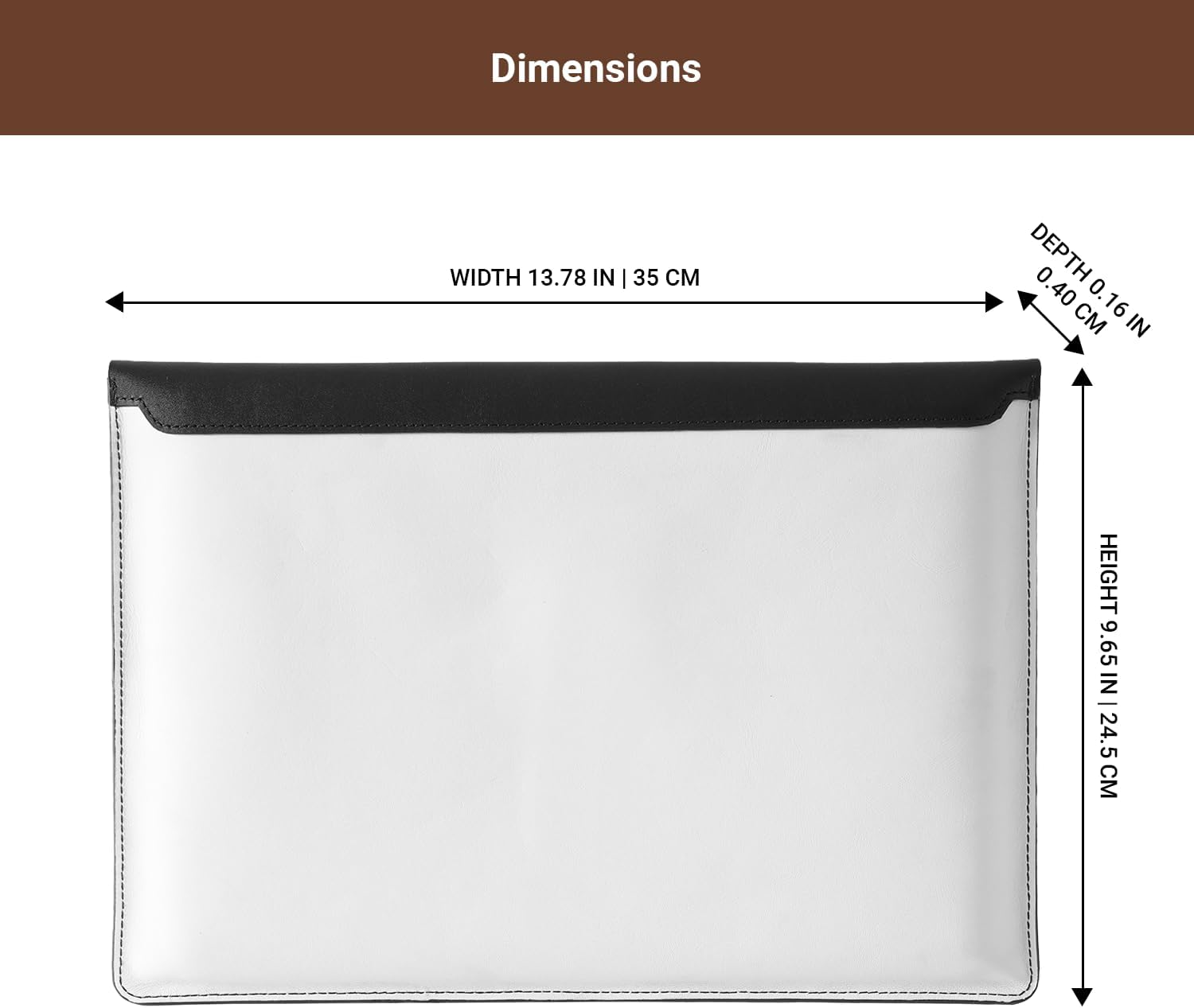 BEVEL & AWL Dual Harmony 100% Leather Case for 14 Inch (M1, M1 Pro, M2, M2 Pro & M3) 2021-2024, Premium Handcrafted Air Sleeve, Laptop Sleeve 13 Inch & 14 Inch Case