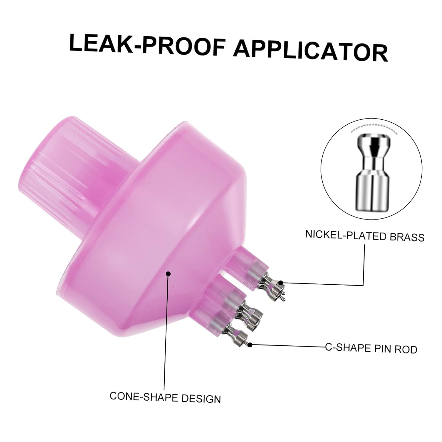 Pink Plastic Applicator Bottle for Hair Color and Liquid Soaps