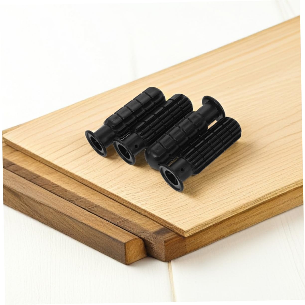 Milisten 6 Pezzi Manopole in Pvc Nero per Tavolo Calcio Balilla Impugnatura 8 Mm Antiscivolo Facile da Usare per Gioco da Tavolo in Casa e Ufficio