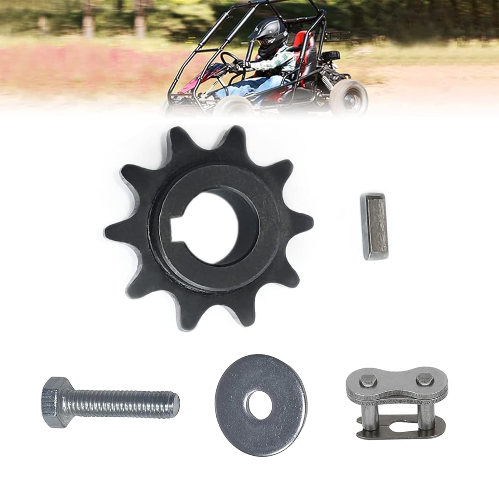 Amazon.com: QYMOTO KT196 Go Kart Sprocket,420 Chain10 Tooth with 5