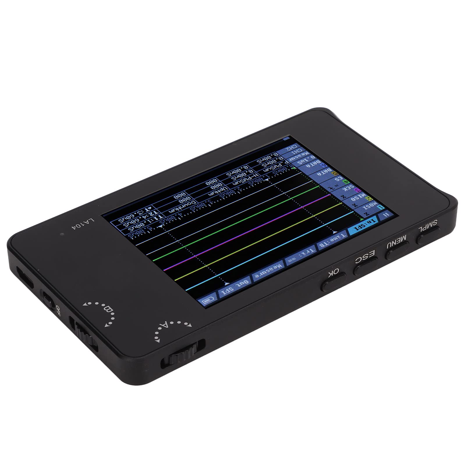 Analizador Lógico de 4 Canales Analizador Lógico Portátil Dispositivo Programable con Pantalla TFT de 2, 8 Pulgadas