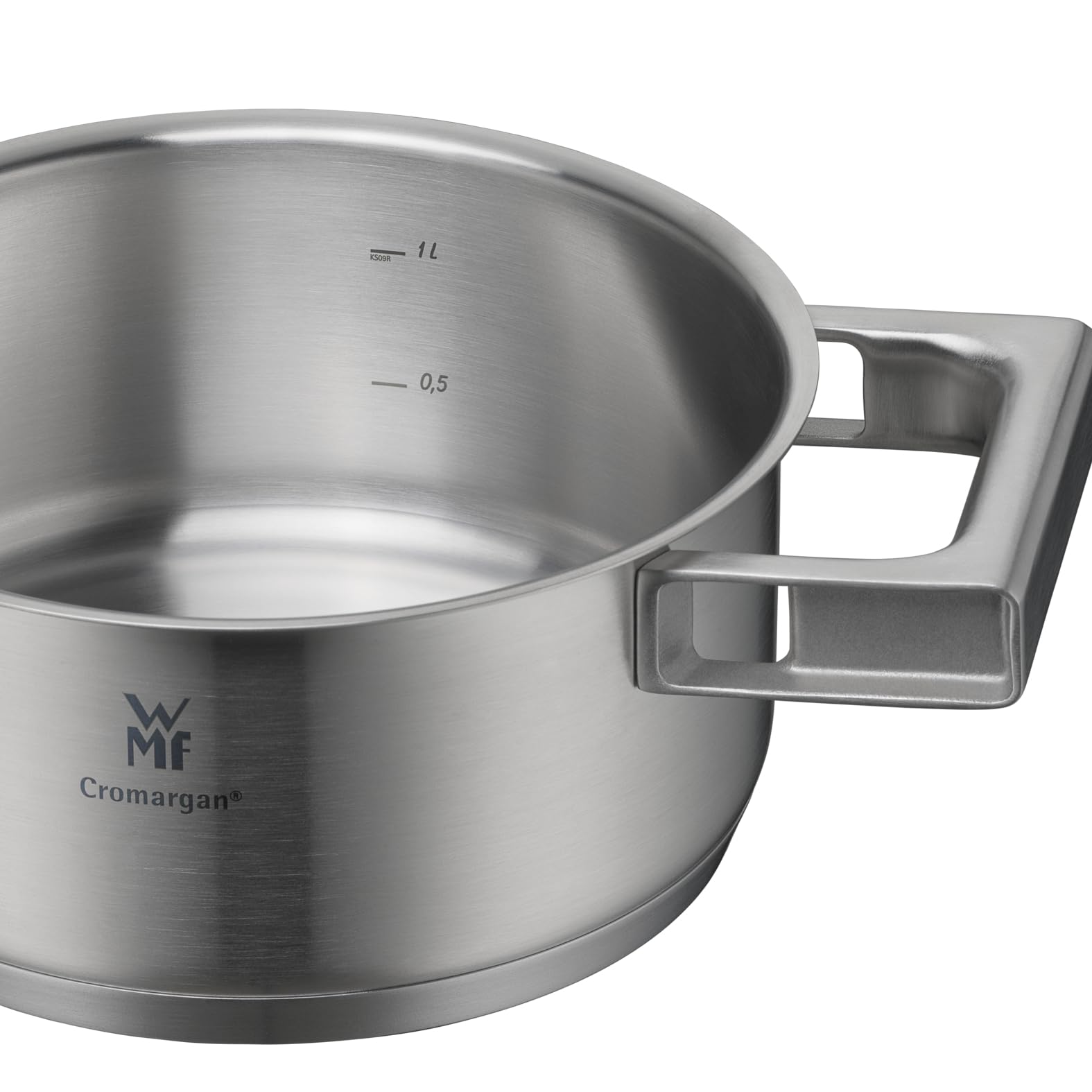 WMF Ultimate Cool garnek do gotowania, mały 16 cm, pokrywka ze stali nierdzewnej, garnek do smażenia indukcyjnego 1,4 l, stal nierdzewna Cromargan matowa, uchwyty redukujące ciepło, garnek indukcyjny
