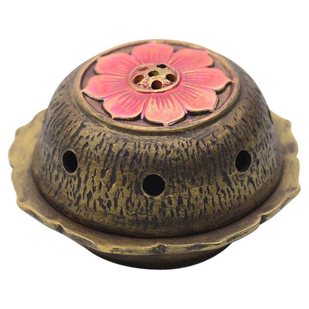 Poêle d'aromathérapie en céramique lotus, objet d'art zen