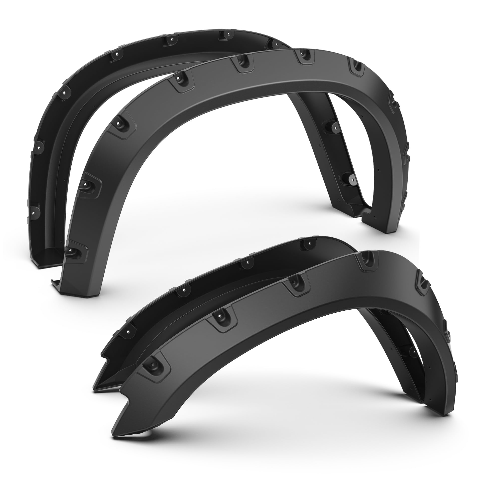 KUIPERAUTO Smooth Pocket Rivet Fender Flares Set Of 4 For Dodge Ram 1500 2009-2018 & 1500 Classic 2019-2023 - View #9