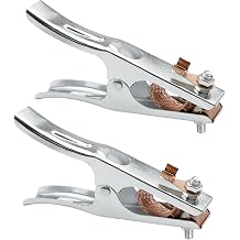 Wuyaoyao 2PCS 300A Welding Ground Clamp, Copper Welding Earth Clip for Manual Welder, Heavy Duty Welder Grounding Clamp, Universal Earth Ground Cable Clip, Professional Tools 300A