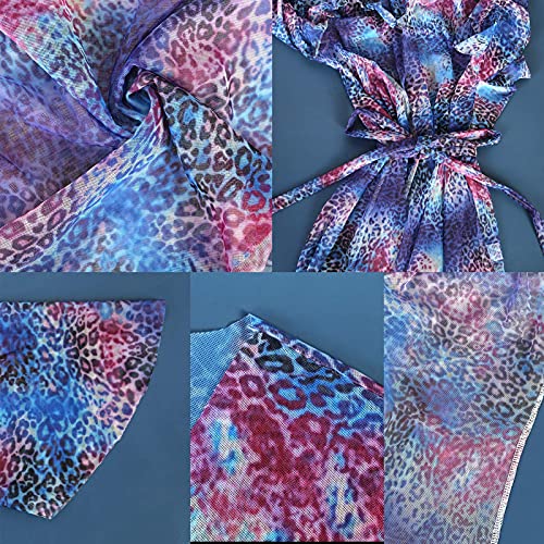 Chalier Swimsuit Cover Ups Kimono Cardigan Oversized Bikini Swimwear Bathing Suit Coverups for Women (Purple Blue)