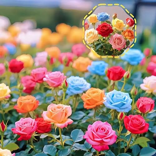 Miniatura 4 de Hermosas semillas de rosas (25 piezas) - Plantas de jardín exóticas raras perennes fáciles de plantar - Perfecto para bodas y regalos