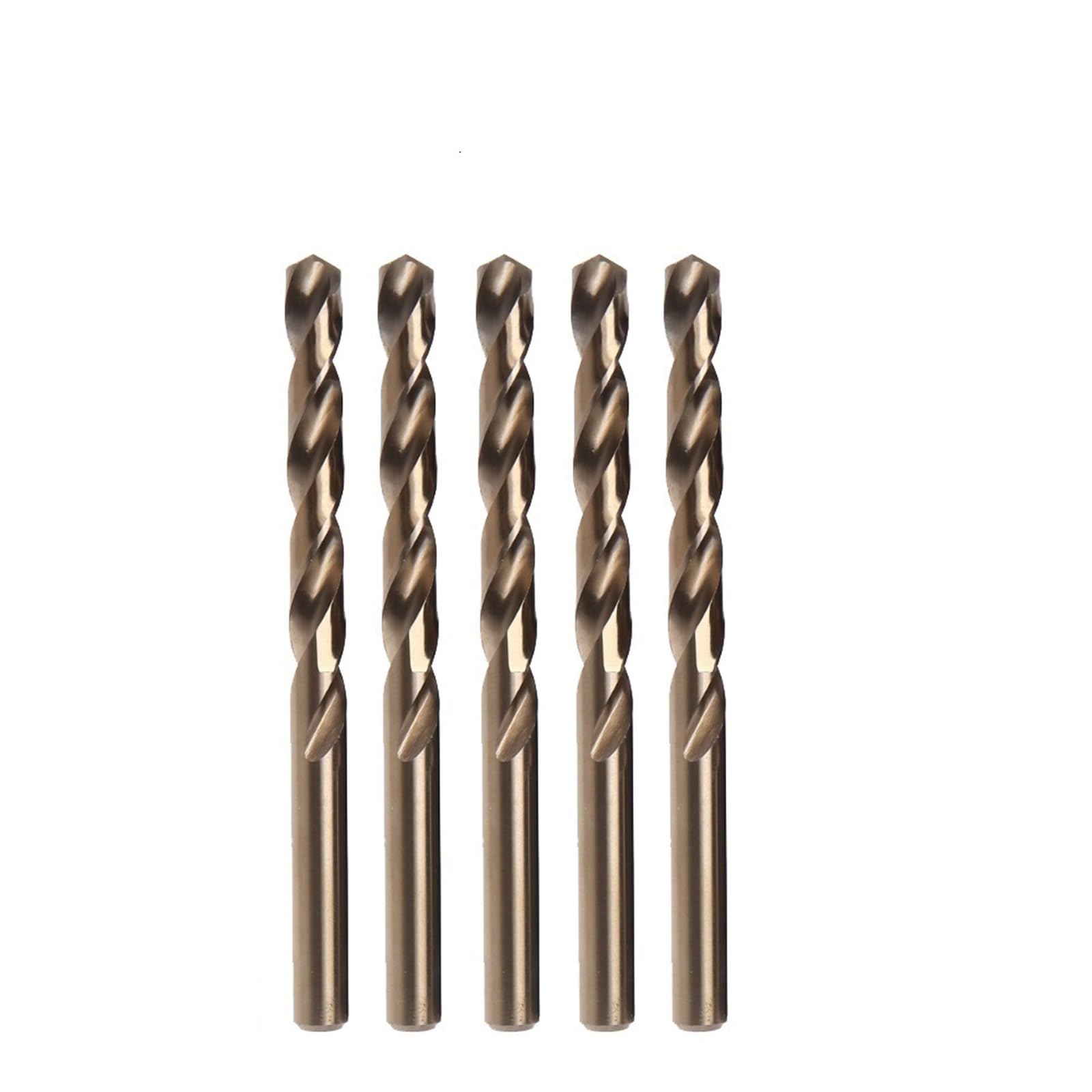 Juego de Brocas de Cobalto M35 Broca Helicoidal Hss de 1-13 mm para Metal Hierro Fundido Acero Inoxidable Plástico y Madera (12 mm 5 Unidades)