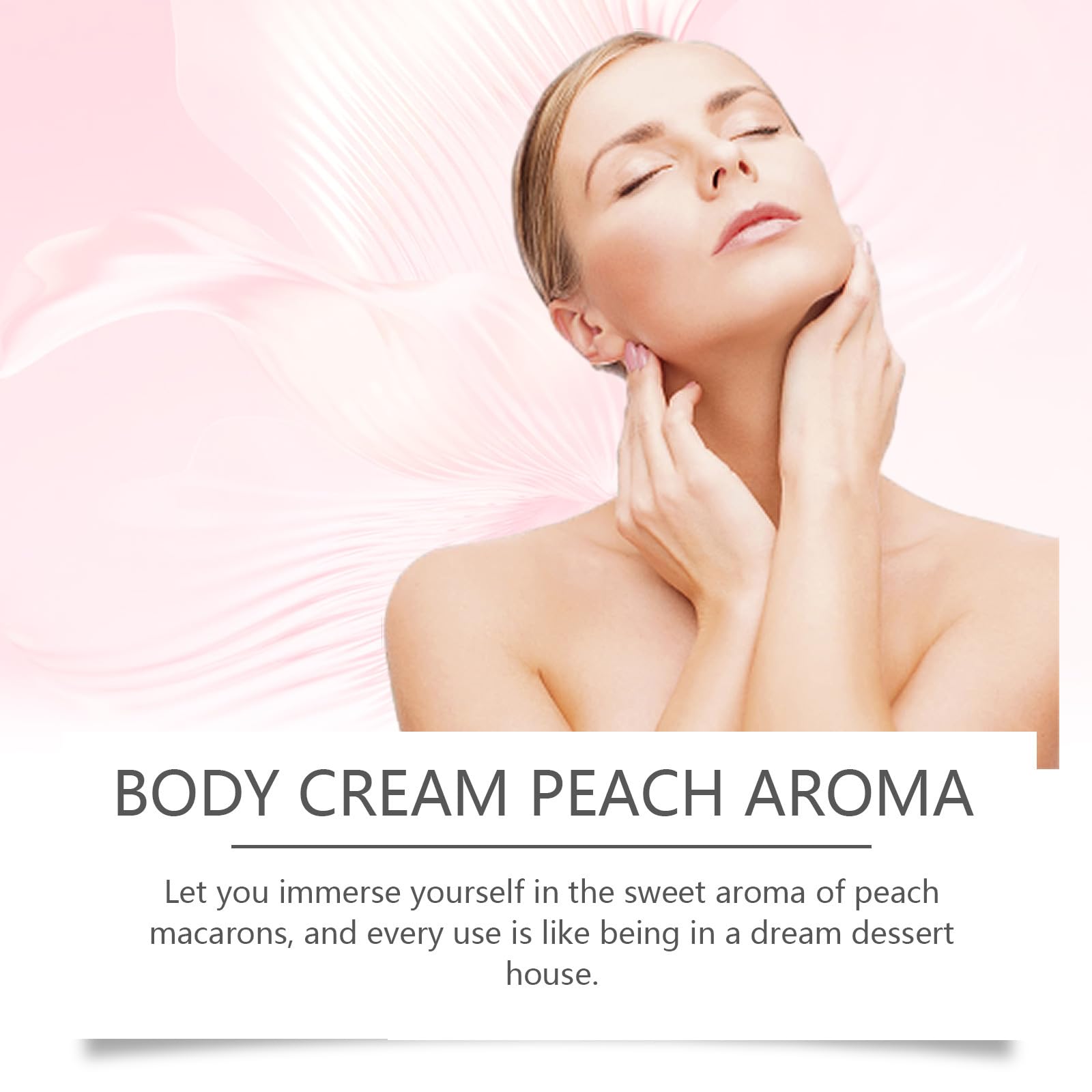 Crema Corporal Aroma Melocotón, Hidratación Profunda para Piel Seca, Crema Nutritiva con Fragancia Duradera, Tarro de 114g / 4 OZ para Cuerpo Completo