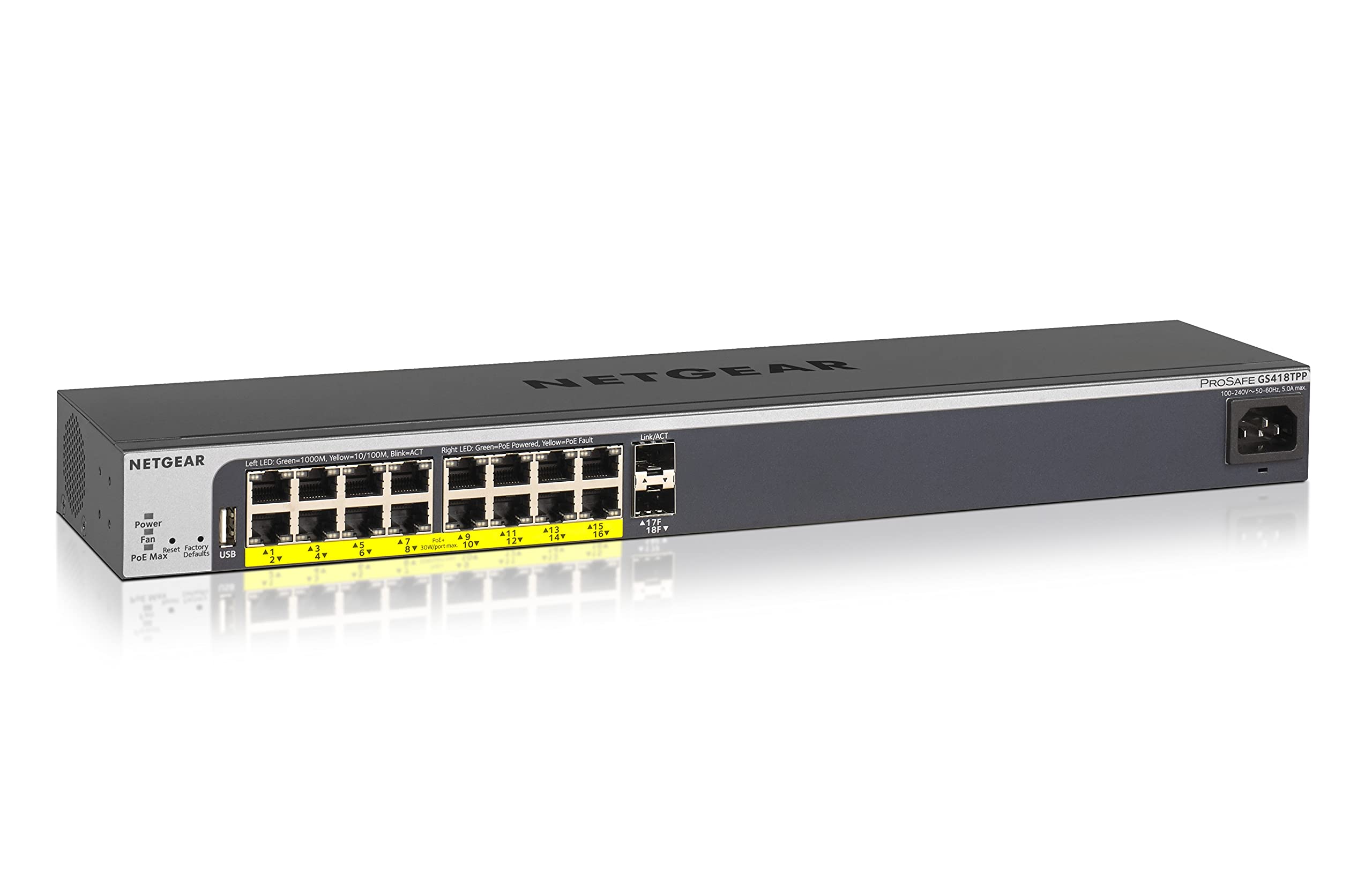 Amazon.com: NETGEAR 18-Port Gigabit Ethernet Smart Managed Pro PoE