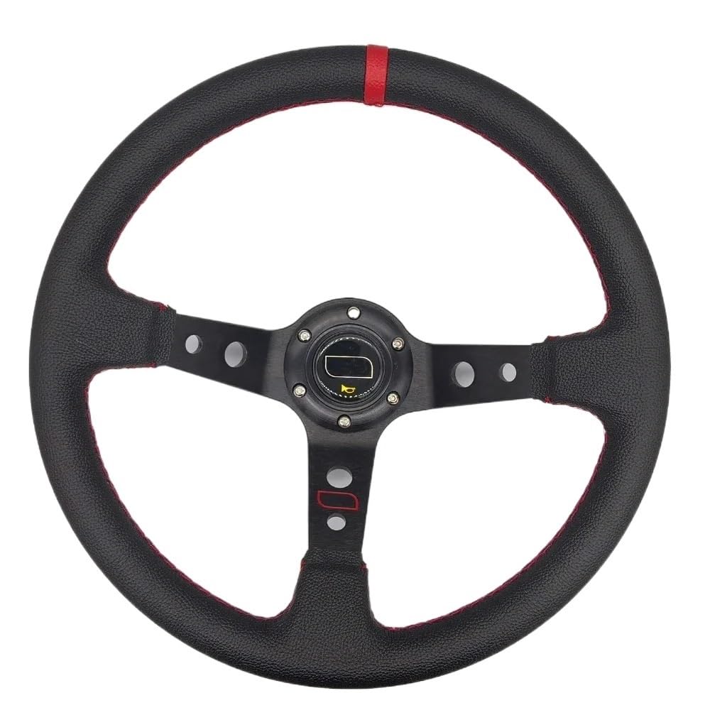 Volante Sportivo Da 14 Pollici 350mm In PVC - Universale Per Auto | Volante Da Corsa Con Manopola - Foto 13