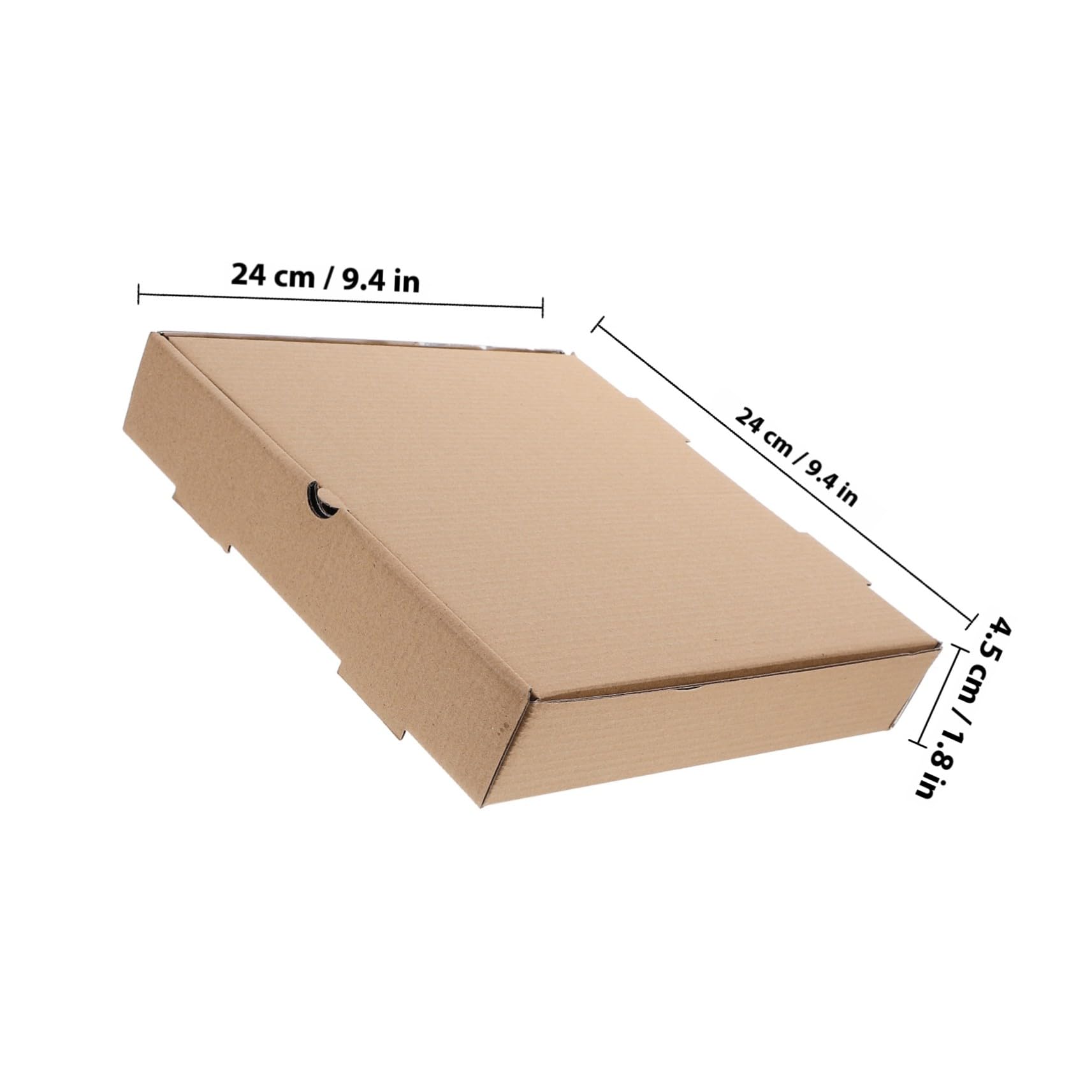 Scatole Per Pizza Da Asporto in Cartone Ondulato, Contenitori Alimentari Sicuri Per Pizza e Dolci, Confezione Da 10 Pezzi 23 Cm Per Bar, Ristoranti e Picnic