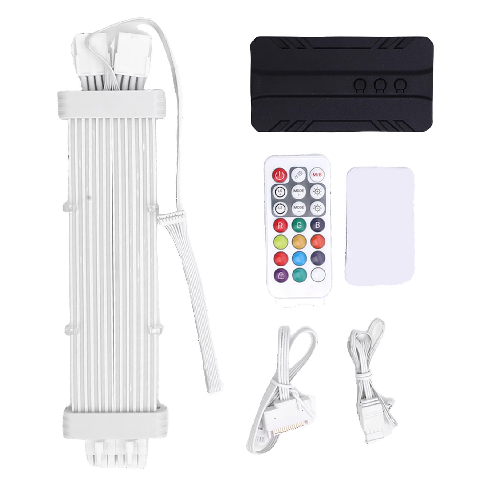 Cable de Fuente de Alimentación ARGB con Efecto de Luz de Meteorito |Tira LED de Sincronización de 5 V para Tarjeta Gráfica de Placa Base de PC, Cable de Neón de 120 Cuentas de Luz con