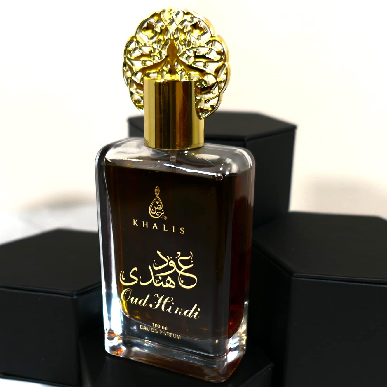 Oud Hindi Eau de Parfum 3.4 oz - Soft Arabian Oud with Sweet Spicy Nutty Herbaceous and Woody Accords loved for its long lasting trail and compliment catching aroma - Image 2