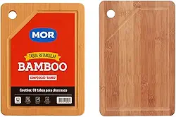 Tábua de Corte Bamboo Oriental 30x20cm – Antibacteriana, Ecológica e Resistente – Ideal para Cozinha, Churrasco, Frutas, Carnes e Legumes – Acabamento Natural