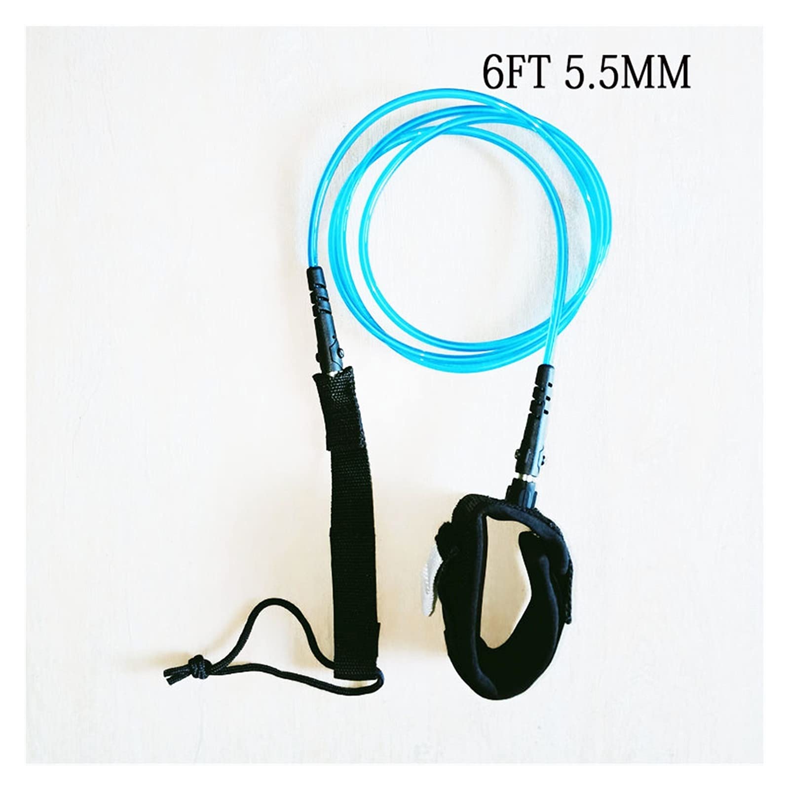 Surf Leine 6 Fuß Surfbrettleine TPU Doppelschwimmer Gerade Bein Seil Wasser Sport SUP SUP SUP SURF Leine Surfen Paddel Board SUP Leash. (Color : Black)
