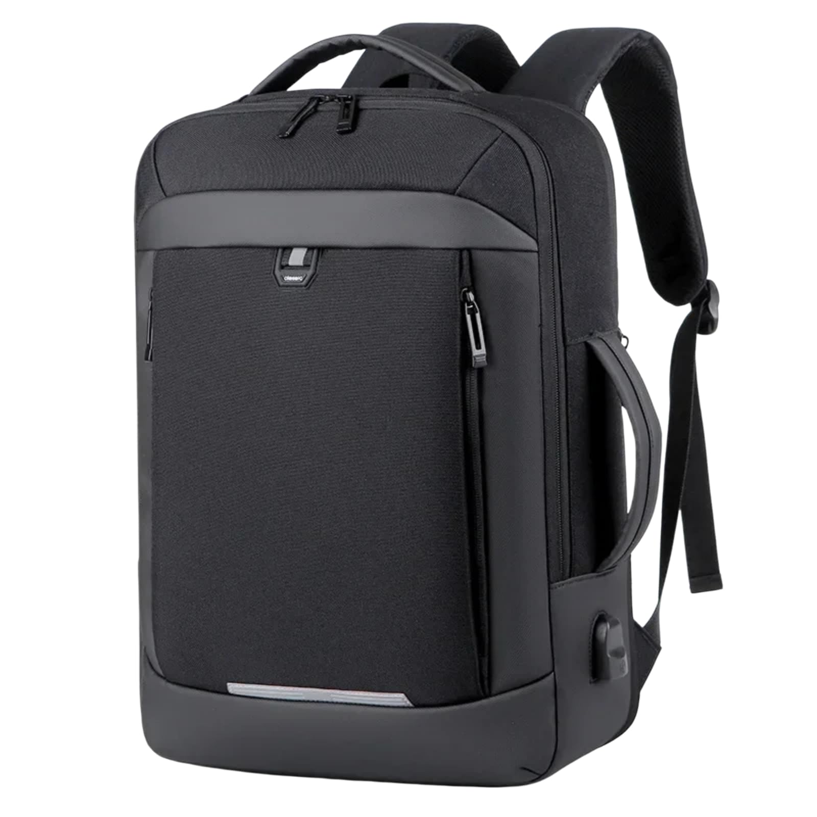 Mochila escolar Zaino per Laptop Business Espandibile da 17 Pollici Gli Uomini, Borsa Multifunzionale Impermeabile Notebook, Scuola di Grande capacità