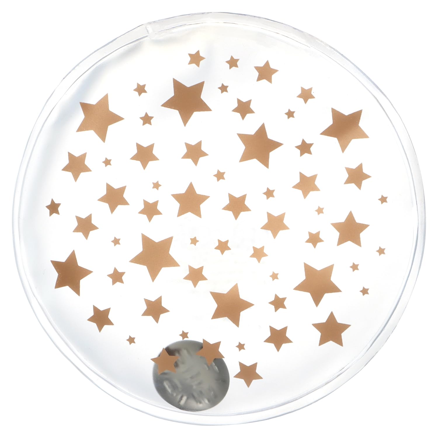 COM-FOUR® 4x scaldamani tascabili scaldamani riutilizzabili - scaldamani con piccole stelle - cuscinetto termico per le giornate fredde e in movimento (04 pezzi - Stelline trasparenti)