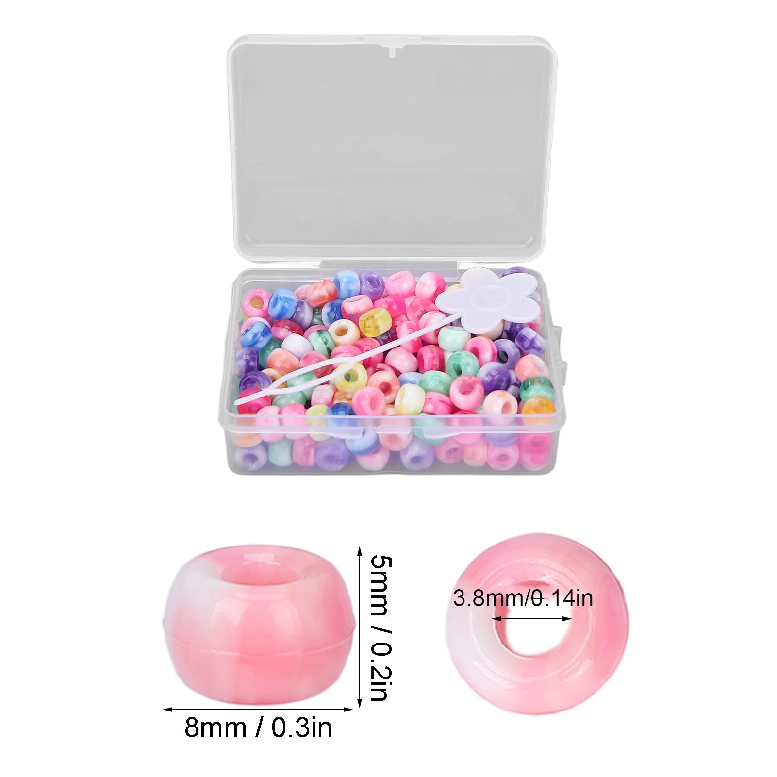 DDHHCP 150 Stück Haarperlen Zum Klipsen, Haarperlen, Haarschmuck Mädchen, Bunte Perle Haar Nadeln Clip Haarkrallen Haarschmuck für Kinder Mädchen Frauen (Zufällige Farben