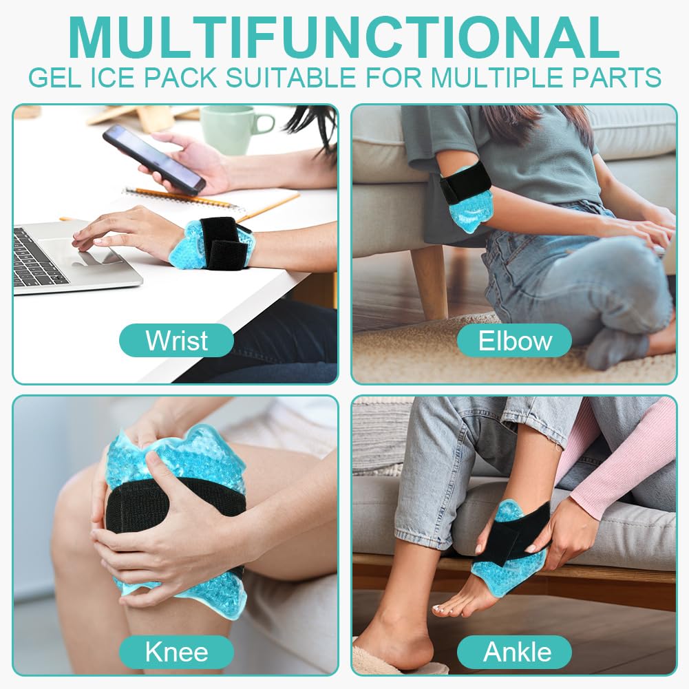 AOOWU Tasca per Ghiaccio Alla Caviglia，Riutilizzabile Gel Terapia Calda e Fredda, Morbido Borsa del Ghiaccio per Alleviare Il Dolore, Lesioni Ai Piedi, Gonfiore Alla Caviglia