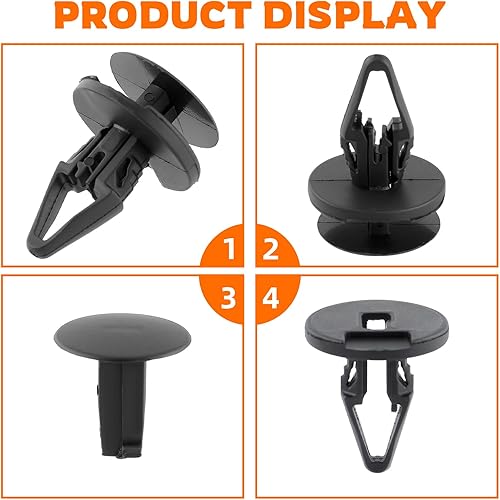 Miniatura 6 de 30 piezas de 17/64 pulgadas (0.256 in) con orificios para rejilla de parachoques, pasadores de retención de revestimiento de casa de ruedas, remache