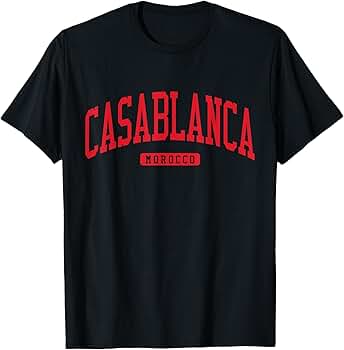 Amazon.com: Casablanca Morocco College University Style Red