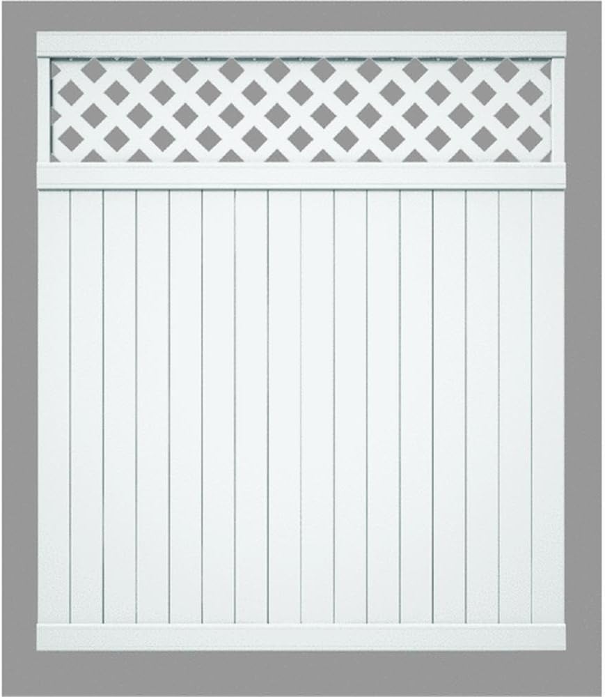 Universal Forest Products128011 Lattice Top yd Fence Section, 6'. x 6'.