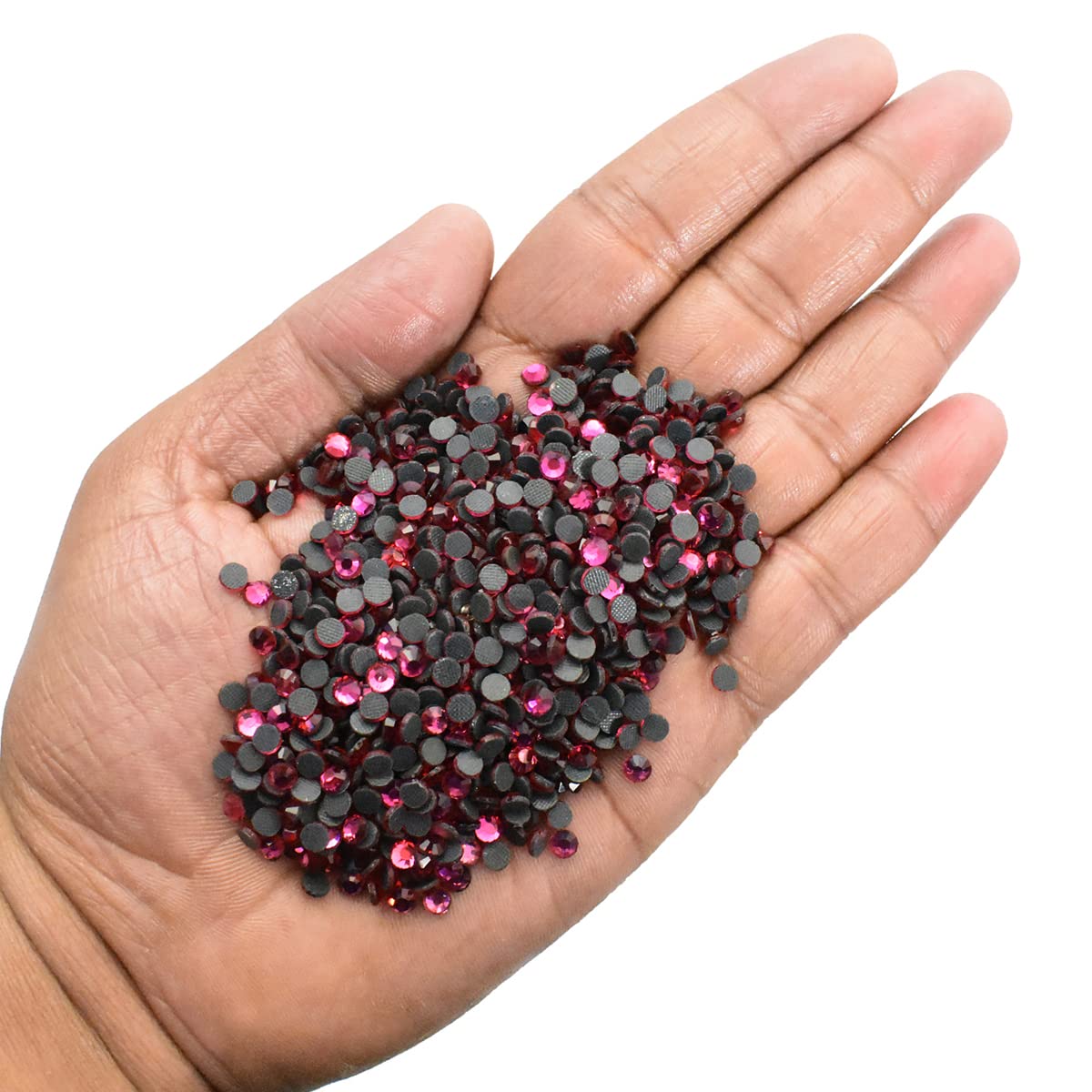 EmbroideryMaterial Round Flatback Hotfix Glass Crystal Rhinestones for Wedding Dress Embellishments, Craft, Footwear, Bags, Jewellery Making, DIY (SS16, 4MM, Indian Pink Color, 1440 Pieces) (B09QSVVHJH) Amazon Price History, Amazon Price Tracker
