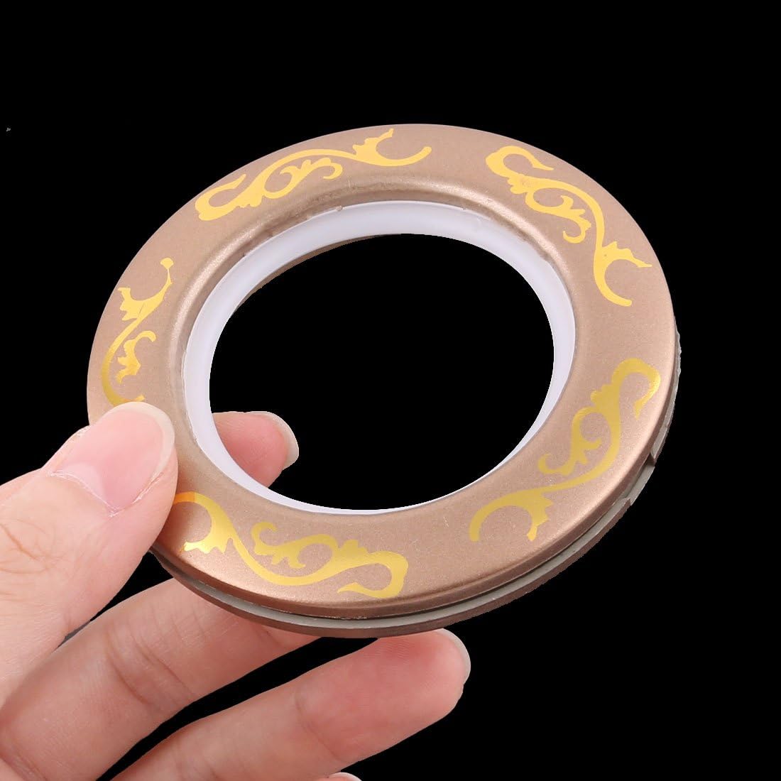 Plastic Home Window Curtain Drapery Rod Hanging Eyelet Ring Loop 50 Pcs Copper Tone (id: 05a 5f7 2f2 806 ff0