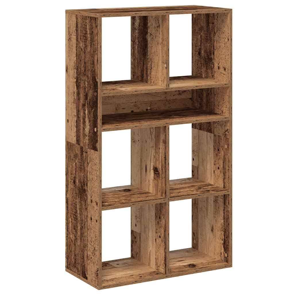 Vidaxl Old Wood Book Cabinet 66X31x112 Cm Engineered Wood, Storage Cabinet, Book Rack, Storage Shelf, Bookshelf, Storage Rack, Shelving Unit