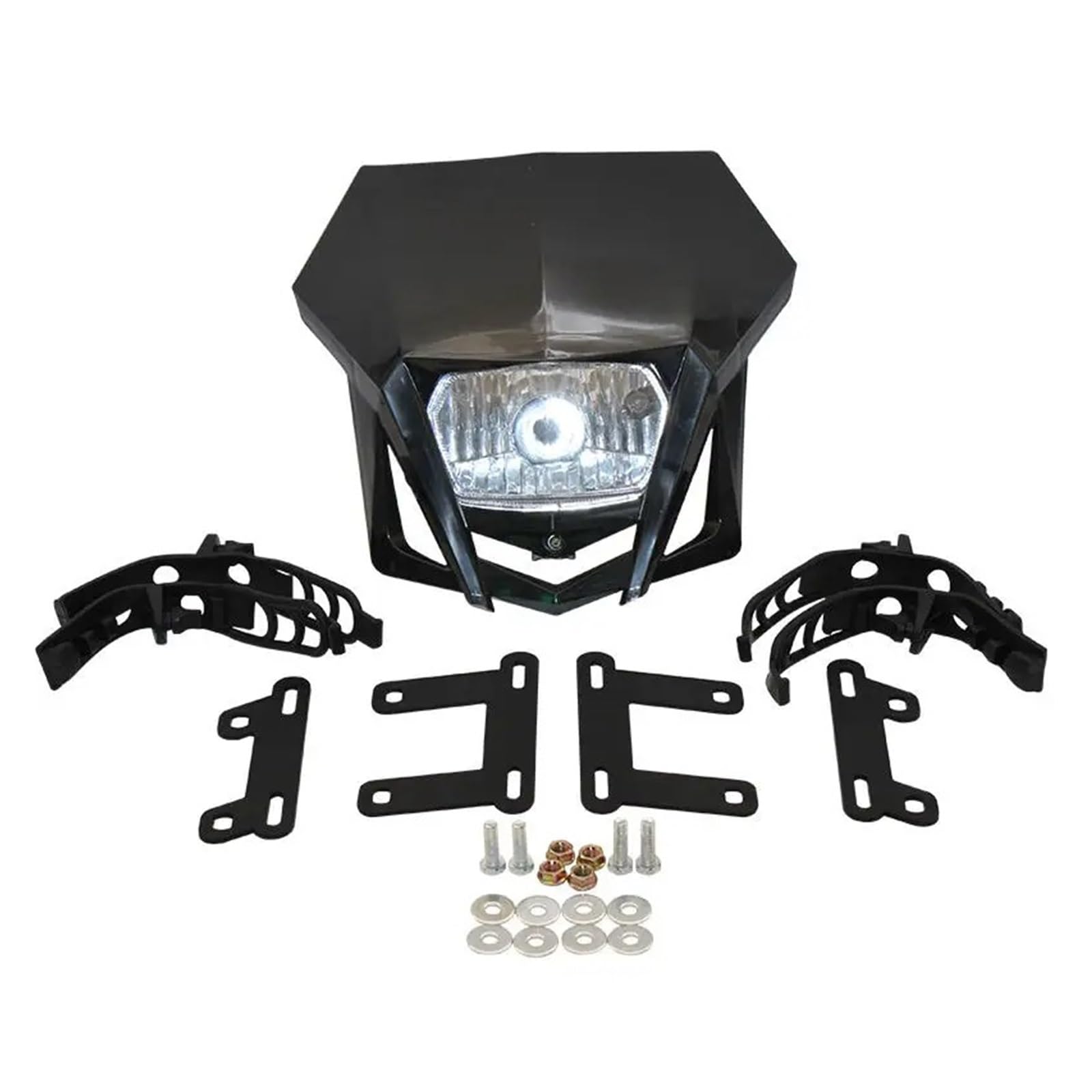 Phare Moto LED Plaque De Phare Moto Pour CRF 150 230 Pour XR Pour YP20 2016-2023 Carénage Double Sport Dirtbike Enduro Motocross(Blanc)