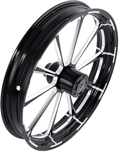 Miniatura 5 de TCMT Llanta delantera de 30 pulgadas con brida de disco único para Harley Touring modelos no ABS, Road King Electra Street Road Glide Ultra Limited