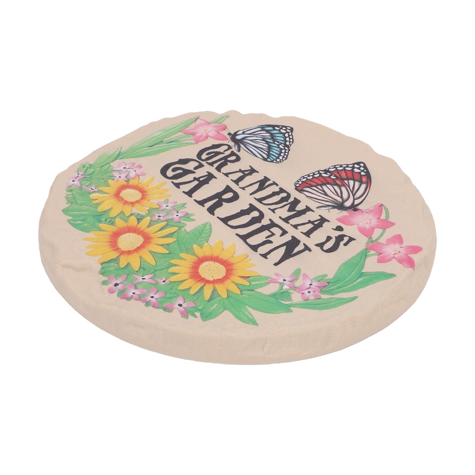 Qcwwy Stepping Stones Runde Dekorative Gestaltung (Butterflies Letter