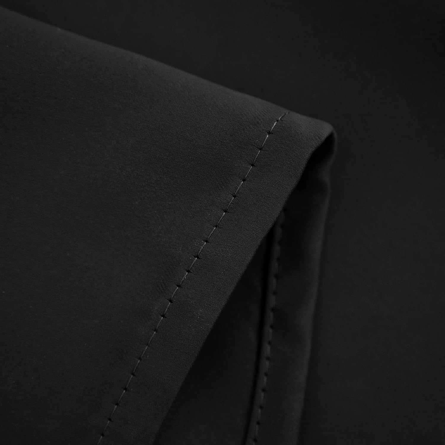 Pickluc 24 Inch Long Tier Curtains for Small Window Treatment, Short Blackout Curtain with Rod Pocket - Half Window Curtains for Kitchen, Cabinet, Basement, Camper, 2 Panels, Black, 30 Inches Wide Black 30"W x 24"L (Pack of 2) image 5 of 7 B09DBHG8BM