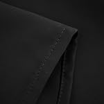Pickluc 24 Inch Long Tier Curtains for Small Window, Short Blackout Curtain with Rod Pocket - Half Window Curtains for Kitchen, Cabinet, Basement, Camper, 2 Panels, Black, 30 Inches Wide