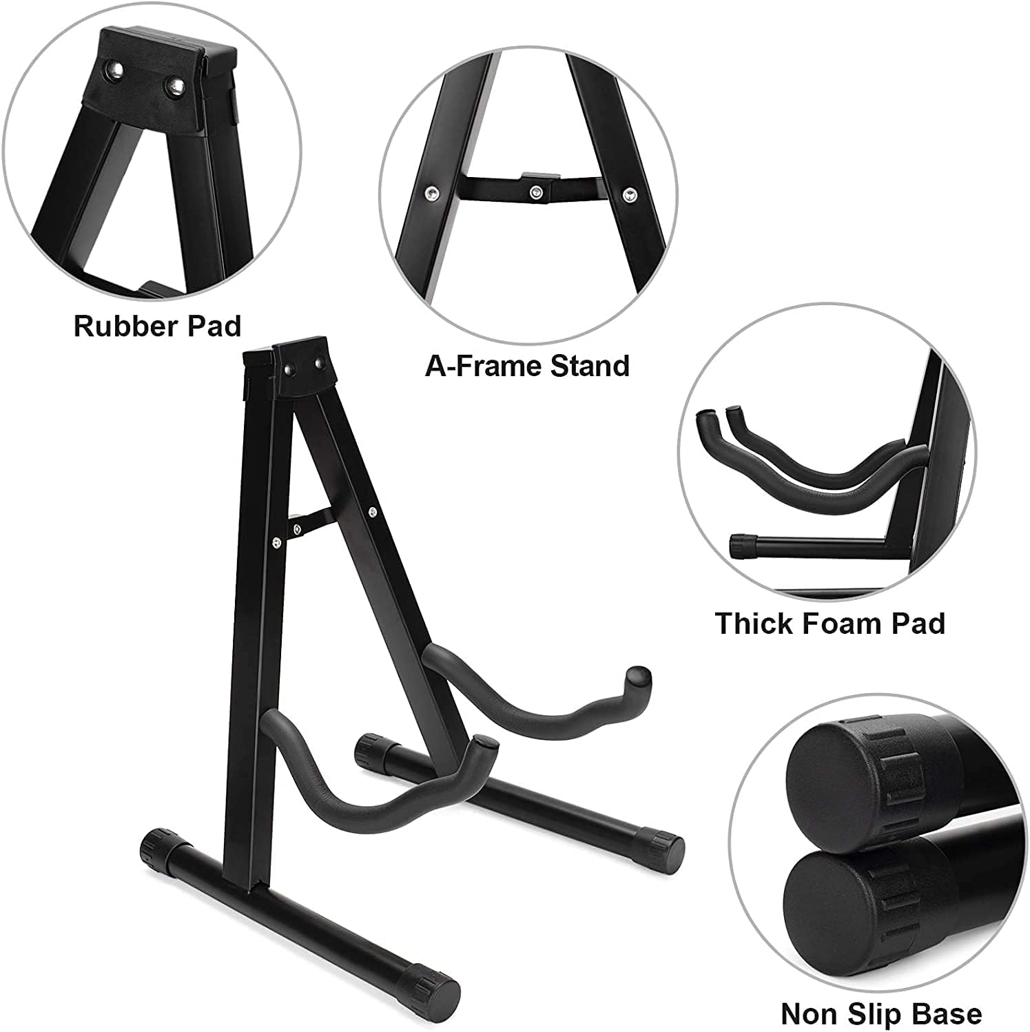 ASPIRE UK® Guitar Stand Folding Universal A frame Stand for All Guitars