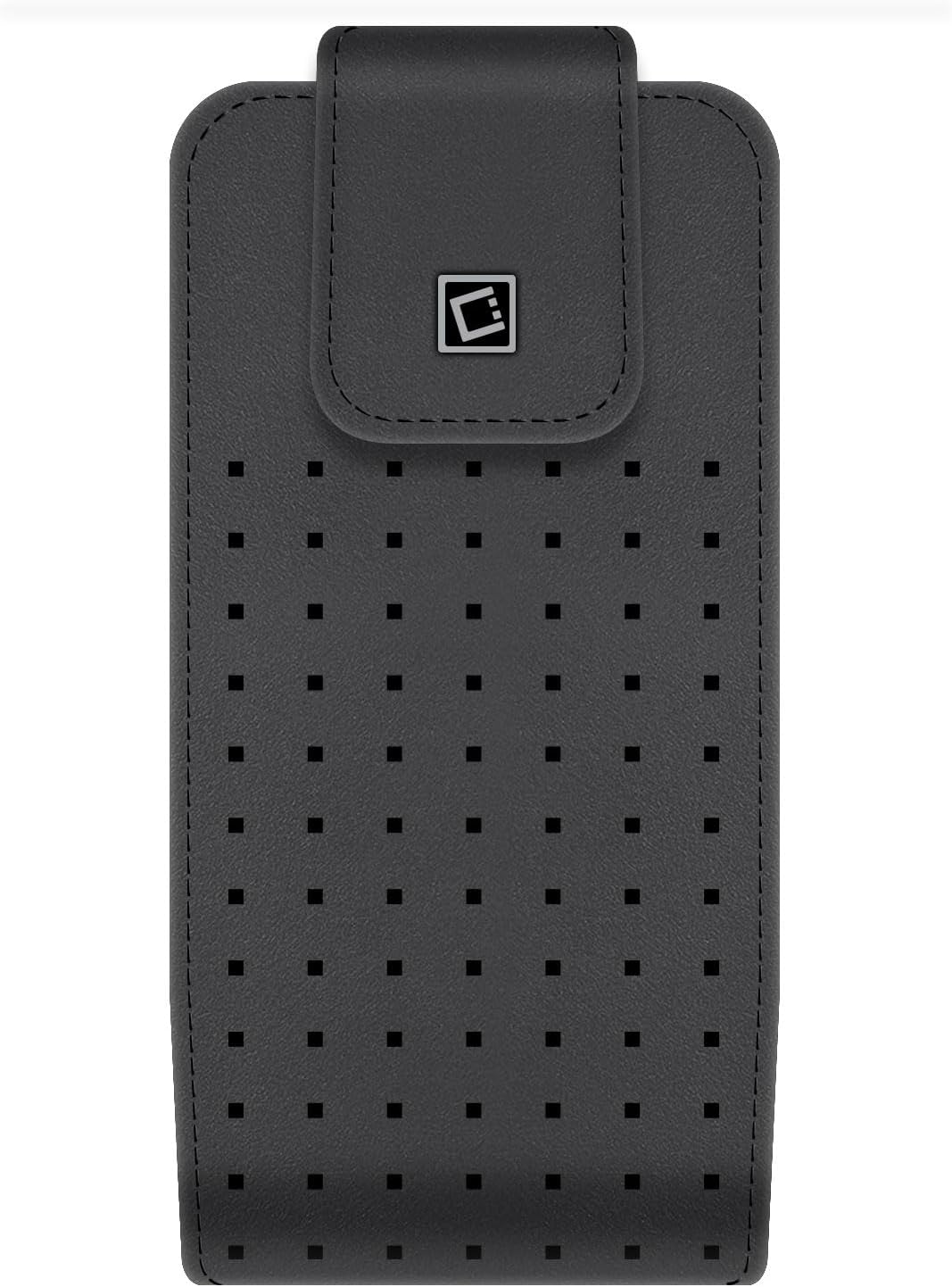 Teramo Leather Phone Holster with Belt Clip – Compatible with iPhone 16 Pro, Samsung Galaxy S25 & Similar Sized Phones – 360° Rotating Swivel Clip, Premium Leather Pouch with Magnetic Closure