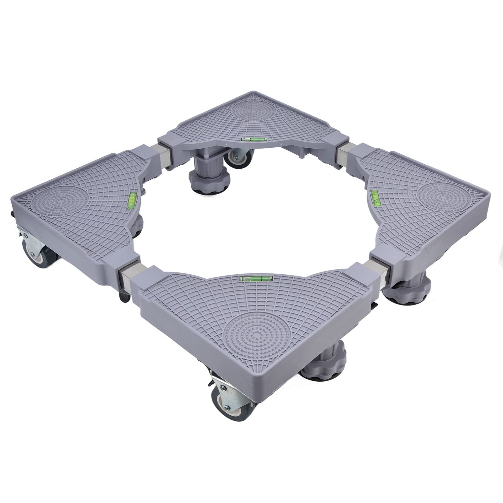 Base para Lavadora, Soporte de Base para Lavadora, Soporte Ajustable para Lavadora con Ruedas de Bloqueo, Antivibración, Soporte de Carga Fuerte para Varios Modelos