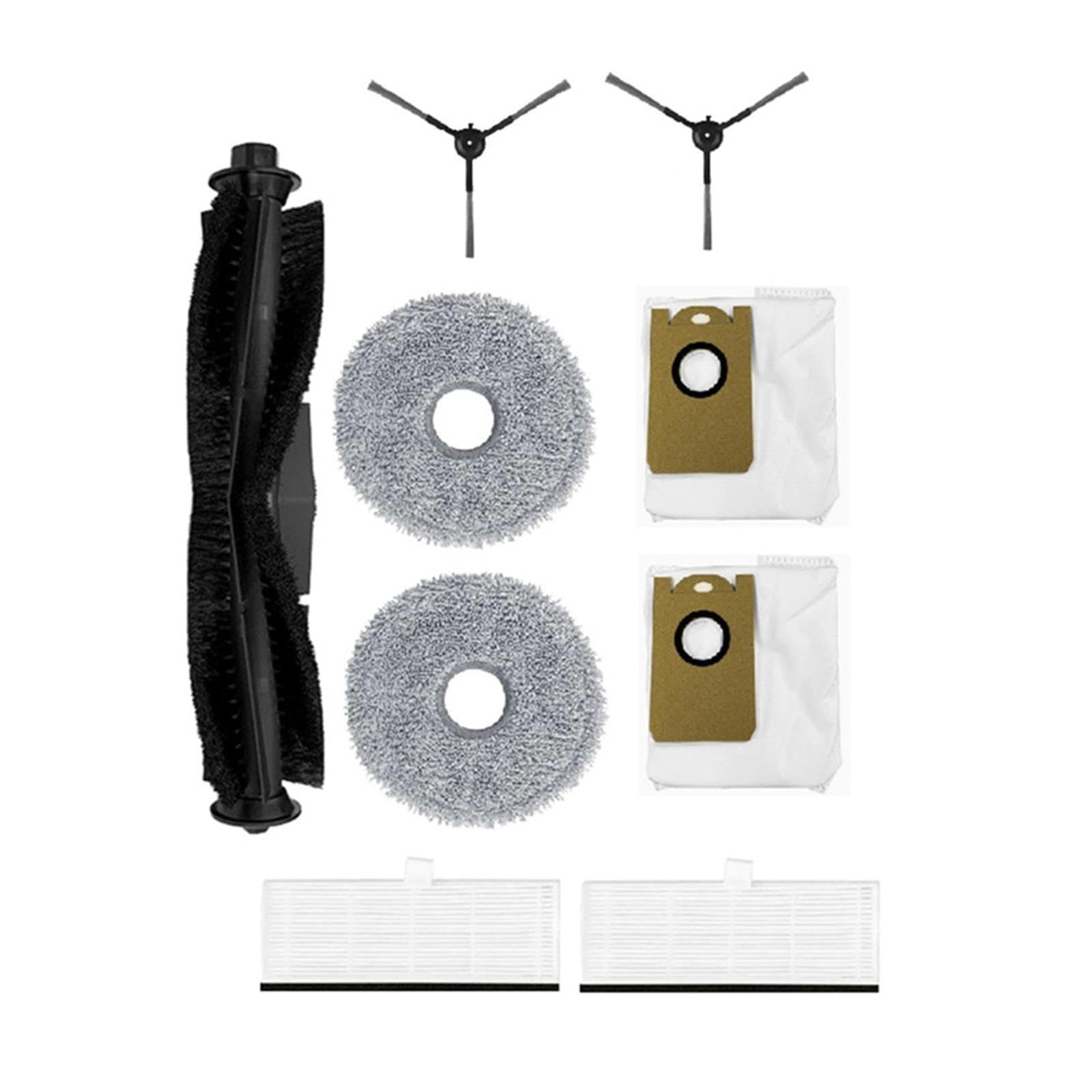 9-piece Set Compatible With M9 Vacuum Cleaner Main Side Brush Mop Cloth Filter Dust Bag