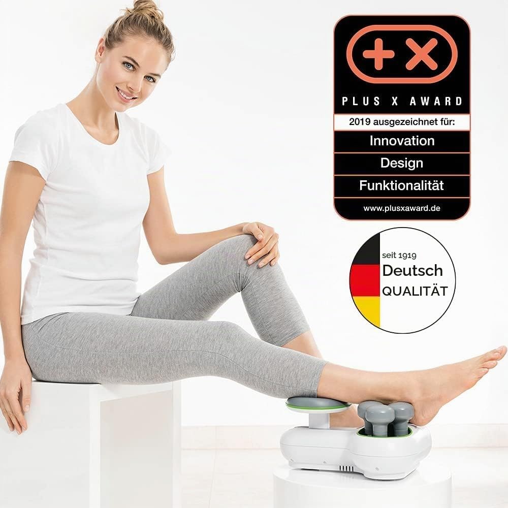 Beurer FM 200 Achillomed, Achillessehnenmassagegerät mit 6 Massageköpfen, Linderung von Problemen der Achillessehne, wohltuend und durchblutungsfördernd, ideal für Läufer, 1 Stück (1er Pack)