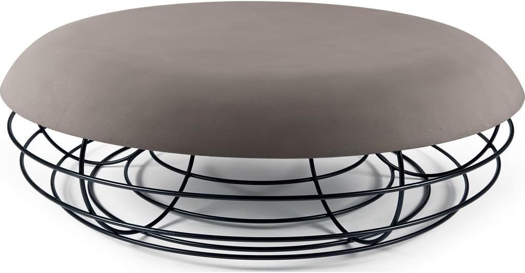 Atipico Nudo Coffee Table | Signal Black/Dove Gray