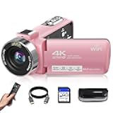 Video Camera, 4K Camcorder 56MP Digital Video Recorder 18X Zoom 3