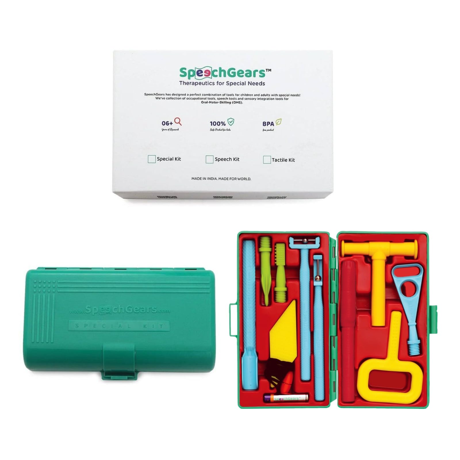 SPEECHGEARS Special Kit Therapy Tool Special Kit Therapy Tool Special Kit Therapy Tool (Soft Red)