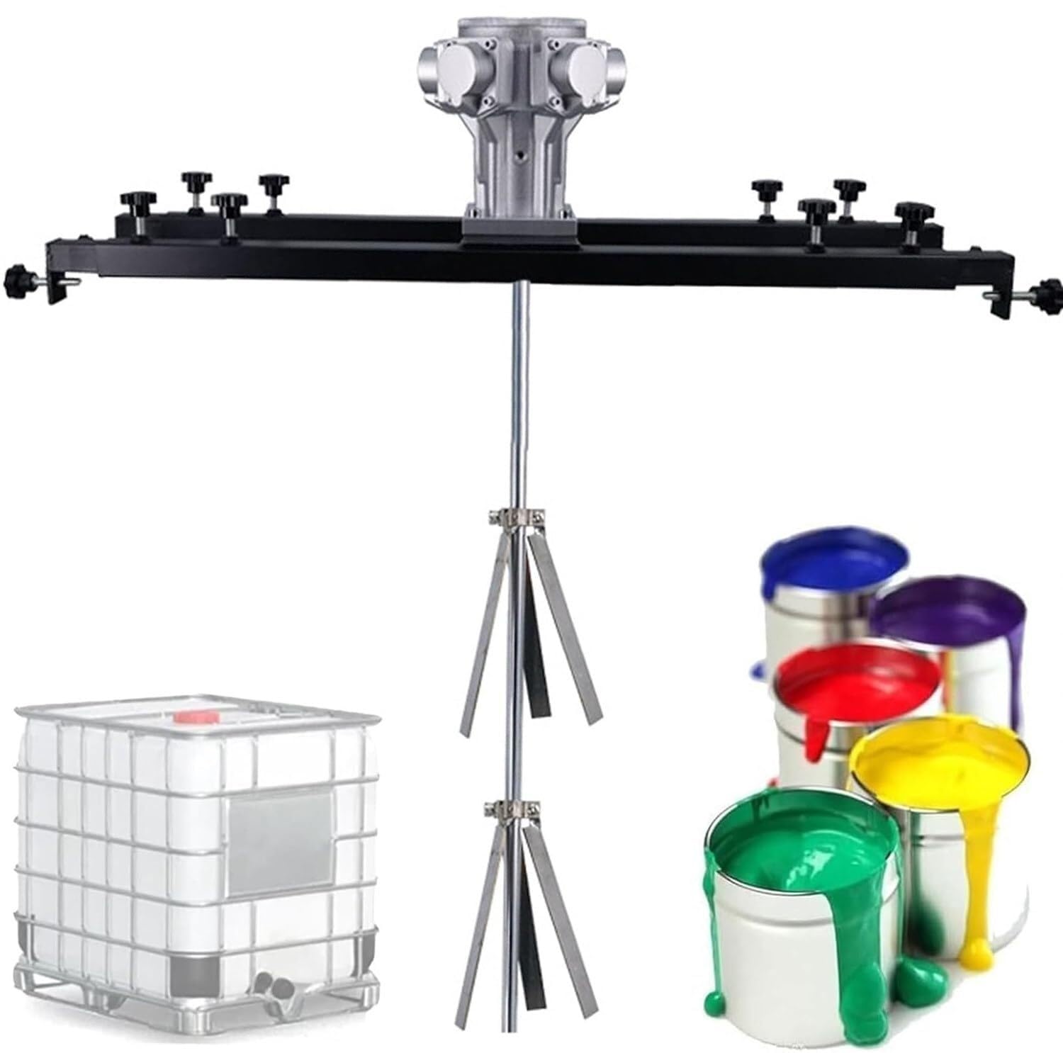 JKJZSALJ Paint Stirring Machine,Bracket Air Agitators, Mixing Equipment With Support Hanger,Ibc Agitator Folding Propeller,S300