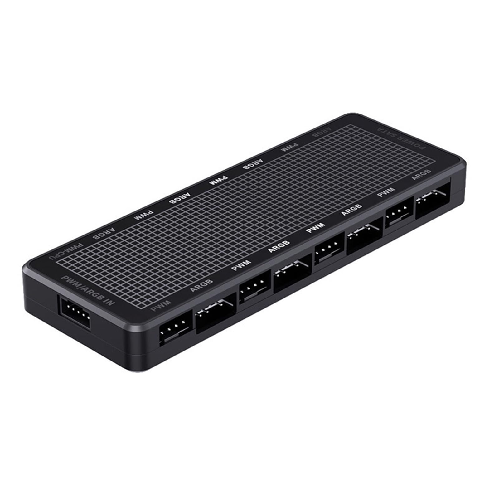 LP8P PC Fan Controller 8 Port 3Pin/4Pin Connection with 4Pin and 5V 3Pin ARGB Fan Lighting Controller