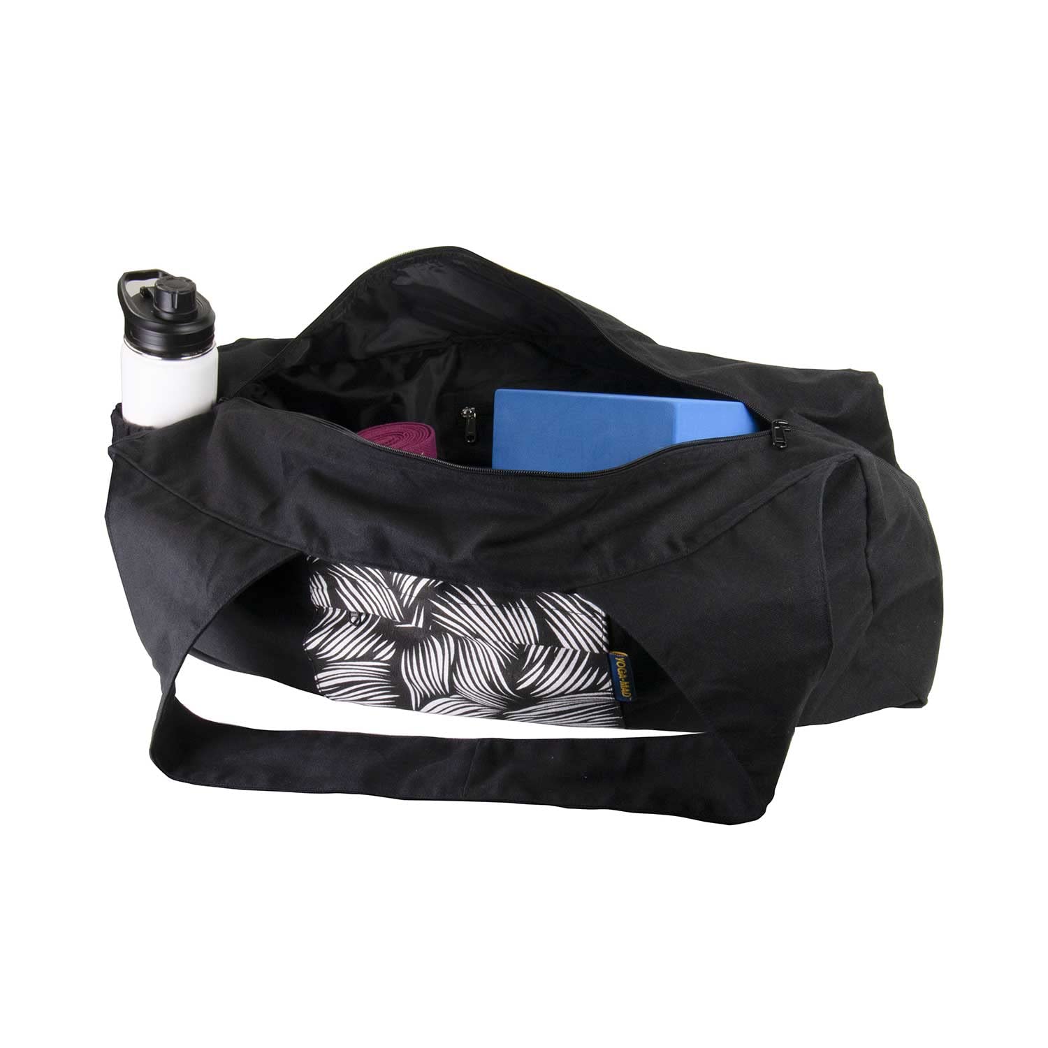 Yoga-Mad Large Yoga Mat Bag | Full Zip Yoga Bag with Bottle Holder | Unisex Carrier | Stores Mat and Accessories | Suitable for Pilates, Yoga, Gym, Fits Most Mat Sizes