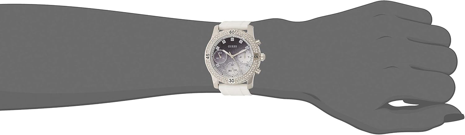 Guess orologio di Jennifer Lopez multi-display con cinturino bianco e  cristalli : Amazon.it: Orologi