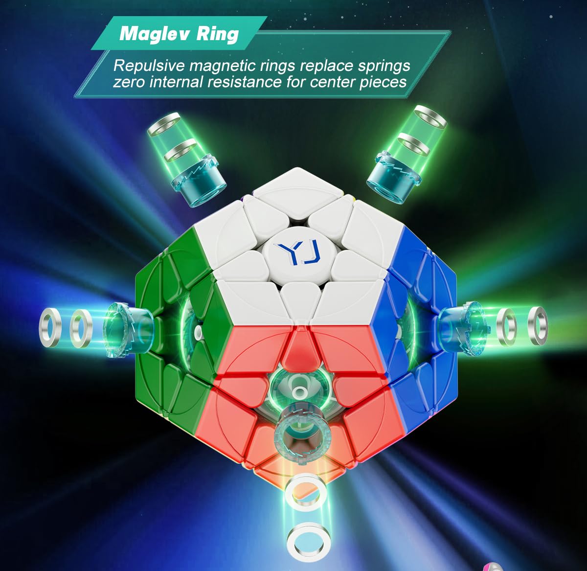 Bukefuno YJ YuHu Megaminx V3M MagLev Cubo 3x3 Cubo Stickerless Magic Dodecahedron yongjun YuHu V3 M Cubo magnetico MagLev a 12 lati 3x3x3 Pentagonale 2026 Puzzle Cube Speed